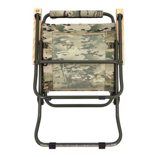 BALLISTICS (バリスティクス) アウトドアチェア 座面マルチカモカスタム・Made in Japan オリーブ ローチェア