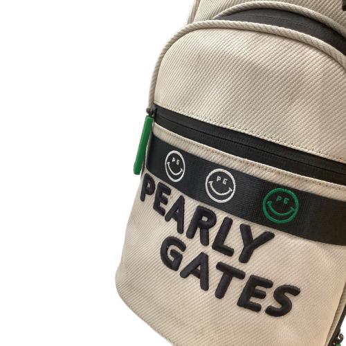 PEARLY GATES (パーリーゲイツ) キャディバッグ MW7735 23年製 ベージュ×ネイビー SMILE軽量スタンド式キャディバッグ