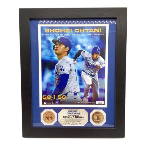 ロサンゼルス・ドジャース 大谷翔平50-50達成記念ダブルコインフォトミント 応援グッズ 5050個限定 シリアル：3538