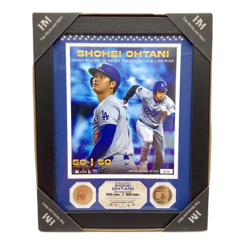 ロサンゼルス・ドジャース 大谷翔平50-50達成記念ダブルコインフォトミント 応援グッズ 5050個限定 シリアル：3538