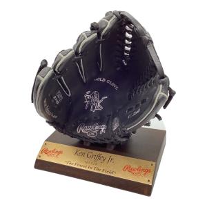 RAWLINGS (ローリングス) ケングリフィーJr.モデル 硬式グローブ GR5F-PROTB 木製スタンド付属 シリアルNo.19 ブラック×シルバー