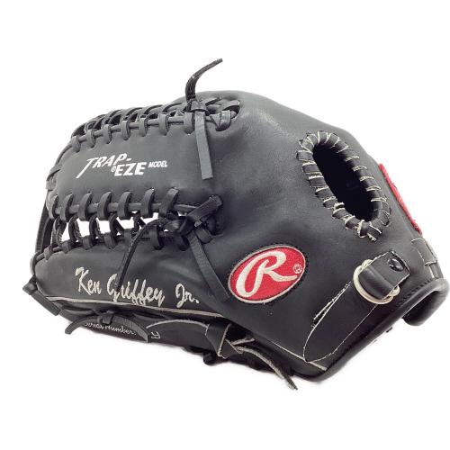 RAWLINGS (ローリングス) ケングリフィーJr.モデル 硬式グローブ GR5F-PROTB 木製スタンド付属 シリアルNo.19 ブラック×シルバー