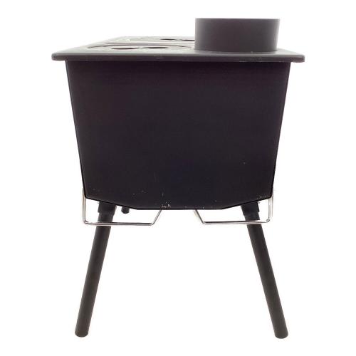 CAPTAIN STAG (キャプテンスタッグ) 薪ストーブ KAMADO 煙突 ガラス窓付 角型ストーブ