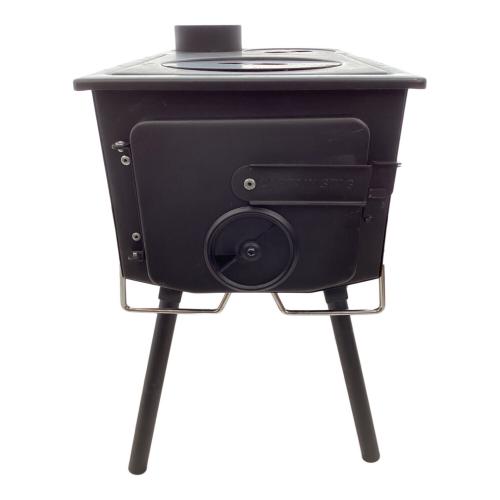CAPTAIN STAG (キャプテンスタッグ) 薪ストーブ KAMADO 煙突 ガラス窓付 角型ストーブ