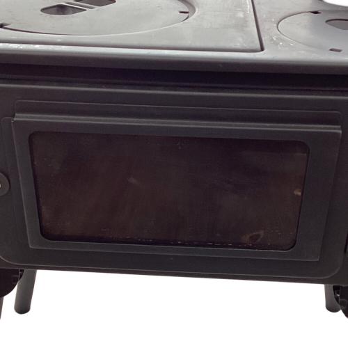 CAPTAIN STAG (キャプテンスタッグ) 薪ストーブ KAMADO 煙突 ガラス窓付 角型ストーブ