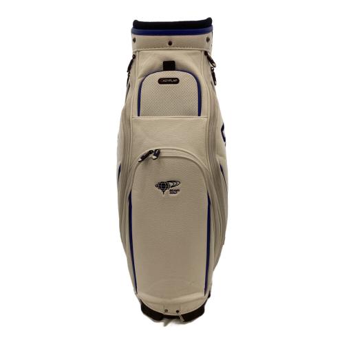 BEAMS GOLF (ビームスゴルフ) キャディバッグ 5分割 ホワイト ツアープロ キャディバッグ 3
