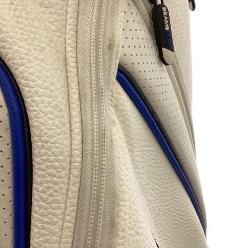 BEAMS GOLF (ビームスゴルフ) キャディバッグ 5分割 ホワイト ツアープロ キャディバッグ 3