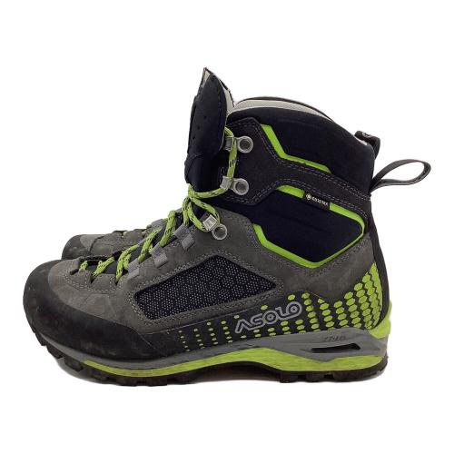 ASOLO (アゾロ) フレネイEVO GV ハイカット(ハードソール) トレッキングシューズ メンズ SIZE 26.5cm ブラック×グリーン