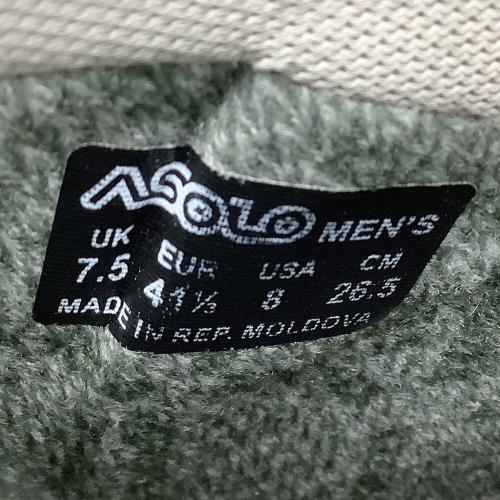 ASOLO (アゾロ) フレネイEVO GV ハイカット(ハードソール) トレッキングシューズ メンズ SIZE 26.5cm ブラック×グリーン