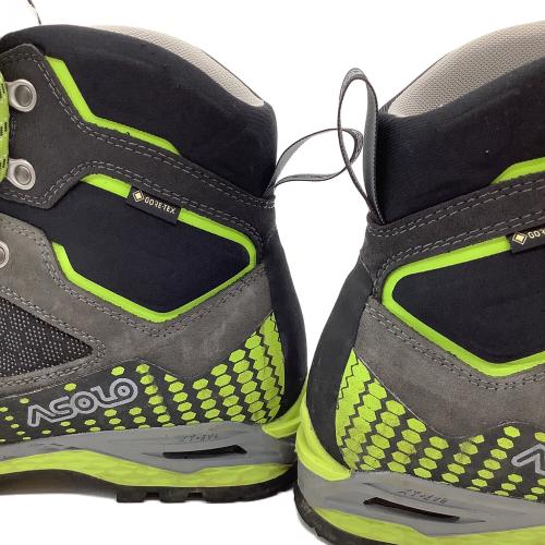 ASOLO (アゾロ) フレネイEVO GV ハイカット(ハードソール) トレッキングシューズ メンズ SIZE 26.5cm ブラック×グリーン