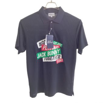 JACK BUNNY (ジャックバニー) ゴルフウェア(トップス) メンズ SIZE LL ブラック 2022年モデル ポロシャツ 262-3160335