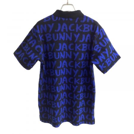 JACK BUNNY (ジャックバニー) ゴルフウェア(トップス) メンズ SIZE LL ブルー×ブラック 2022年モデル ポロシャツ 262-3160225