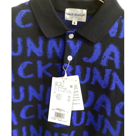 JACK BUNNY (ジャックバニー) ゴルフウェア(トップス) メンズ SIZE LL ブルー×ブラック 2022年モデル ポロシャツ 262-3160225