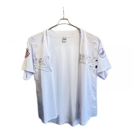 Fanatics (ファナティクス) 応援グッズ SIZE XL ホワイト×ネイビー ML2122SS0001 ロサンゼルス・ドジャース ユニフォーム オフィシャルベースボールシャツ