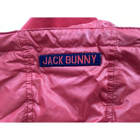 JACK BUNNY (ジャックバニー) ゴルフウェア(トップス) メンズ SIZE L レッド 2way シャイニータフタ マジックダウン フルジップ フーディ アウター ダウン 262-0220021