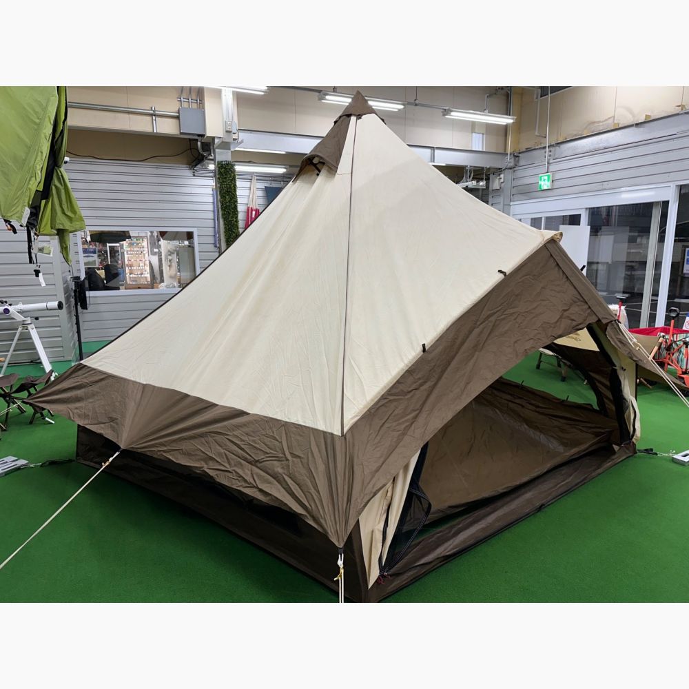 モノポール＋1フレーム型テント グロッケ8 ブラック - アウトドア