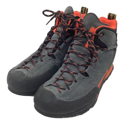 LA SPORTIVA (スポルティバ) トレッキングシューズ メンズ SIZE 42(約26.7cm) グレー×オレンジ ミドルカット GORE-TEX ボルダー X ミッド GTX 17E900304