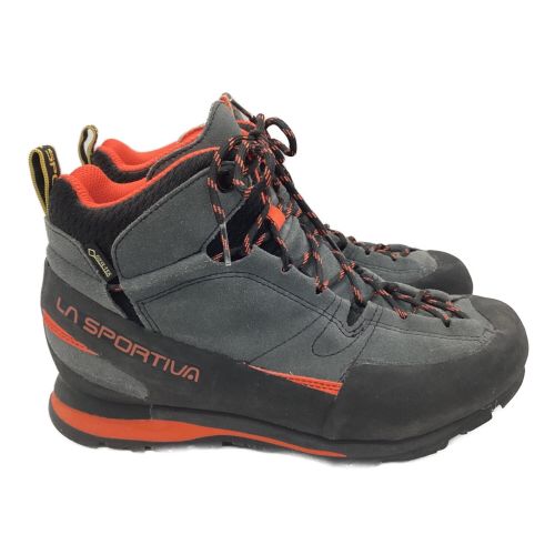 LA SPORTIVA (スポルティバ) トレッキングシューズ メンズ SIZE 42(約26.7cm) グレー×オレンジ ミドルカット  GORE-TEX ボルダー X ミッド GTX 17E900304