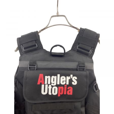 Angler's Utopia フローティングベスト メンズ SIZE Free ブラック アングラーズサポートベストver.3