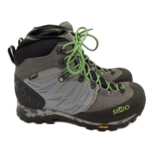 SIRIO (シリオ) トレッキングシューズ メンズ SIZE 26cm グレー×グリーン GORE-TEX シリオ P.F.46-3 TTN PF46-3 TTN