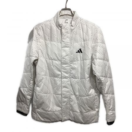 adidas (アディダス) ゴルフウェア(トップス) メンズ SIZE XL ホワイト BOSグラフィック中綿ジャケット 23年モデル秋冬 アウター HY0980