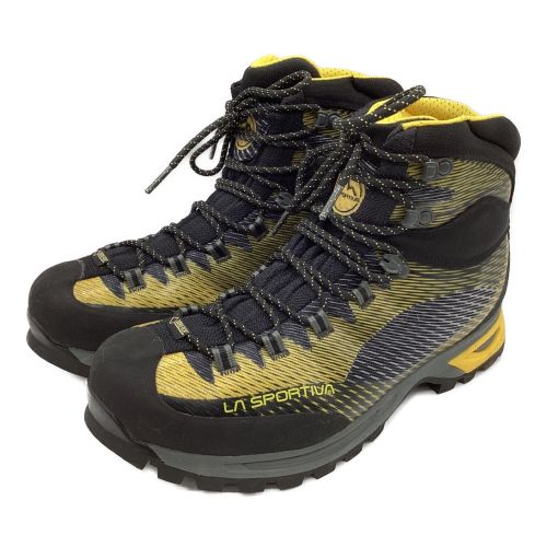 LA SPORTIVA (スポルティバ) トレッキングシューズ メンズ 26.7cm ブラック×イエロー @ ハイカット(ソフトソール) トランゴトレックGTX