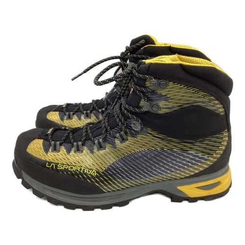 LA SPORTIVA (スポルティバ) トレッキングシューズ メンズ 26.7cm ブラック×イエロー @ ハイカット(ソフトソール) トランゴトレックGTX