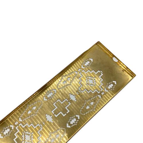 802 PRODUCTS (ハチオウジプロダクツ) IGT 天板真鍮ハーフユニット(ネイティブ縦柄) ブラス IGT 天板真鍮ハーフユニット(ネイティブ縦柄)