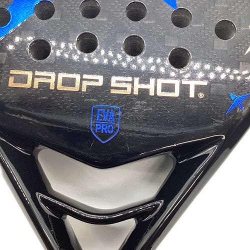 DROP SHOT パデルラケット ブラック×ブルー ケース付