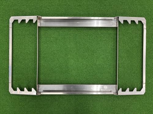 Snow peak (スノーピーク) 焚火台 非純正炭床・網ハーフ・純正グリルブリッジ・ナイロンケース付 焚火台L