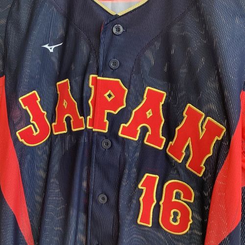 侍ジャパン (サムライジャパン) 応援グッズ SIZE M ネイビー 大谷翔平【16】 ユニフォーム 2023年WBCビジターユニフォーム