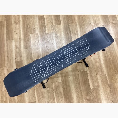 DEATH LABEL (デスレーベル)BLACK BOX ビンディング付(BURTON CUSTOM)　 スノーボード板 153cm ブラック 21-22年モデル 2x4 キャンバー