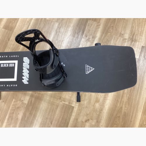 DEATH LABEL (デスレーベル)BLACK BOX ビンディング付(BURTON CUSTOM)　 スノーボード板 153cm ブラック 21-22年モデル 2x4 キャンバー