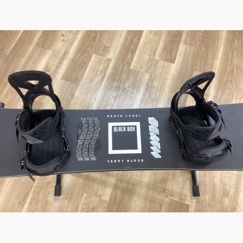 DEATH LABEL (デスレーベル)BLACK BOX ビンディング付(BURTON CUSTOM)　 スノーボード板 153cm ブラック 21-22年モデル 2x4 キャンバー