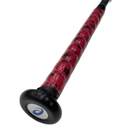 asics (アシックス) 軟式バット 83cm/6.95DIA ブラック×レッド