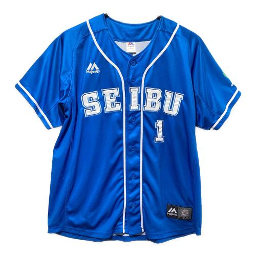 埼玉西武ライオンズ (サイタマセイブライオンズ) 応援グッズ SIZE L ブルー 栗山 巧 【1】 ユニフォーム ライオンズクラシックユニフォーム