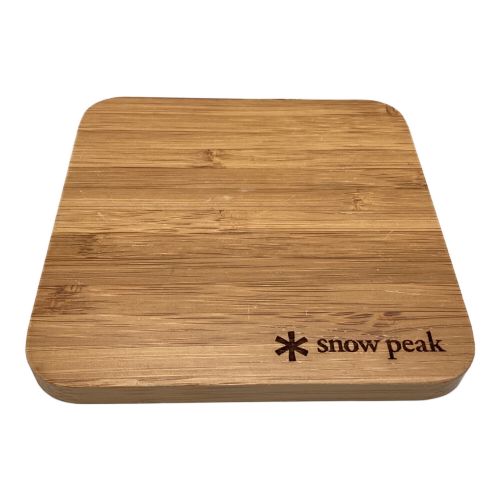 Snow peak (スノーピーク) クッキング用品 ノベルティ品 2枚セット 竹コースター