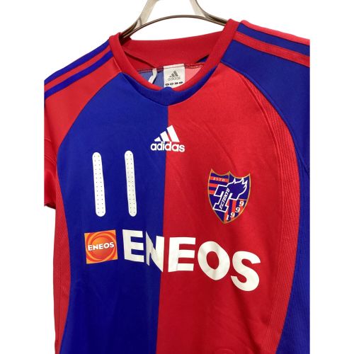 FC東京 (エフシートウキョウ) サッカーユニフォーム SIZE M ブルー×レッド ※アマラオ【11】ネーム入 2008-2009ホーム adidas