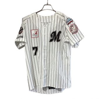 千葉ロッテマリーンズ (チバロッテマリーンズ) 応援グッズ Mサイズ 05アジアチャンピオンユニフォーム NPBワッペン付 DESCENTE ユニフォーム 西岡剛【7】 DLM-081S