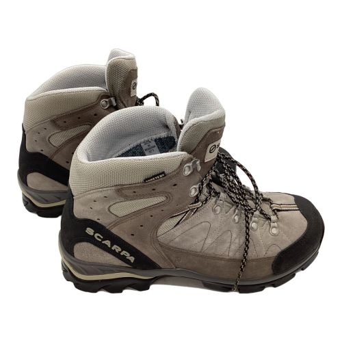 SCARPA (スカルパ) トレッキングシューズ メンズ SIZE 43 グレー×ブラウン カスタムインソール仕様(Super Feet) GORE-TEX カイラッシュGTX