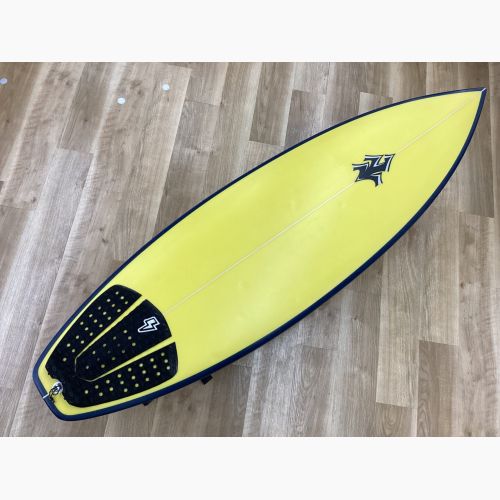 ROCK DANCE ショートボード 5'10"×20 1/4"×2 3/4" 34.78L イエロー×ネイビー トライフィンタイプ ラウンドスカッシュテール