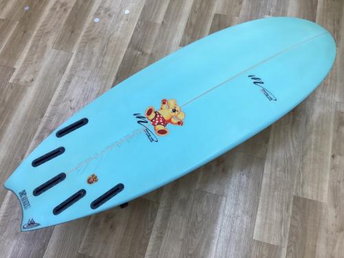 MAURICE COLE ショートボード 5'5"/20 7/8"×2 5/16 ブルー @ HIPSTER-T 5フィンタイプ ムーンテール