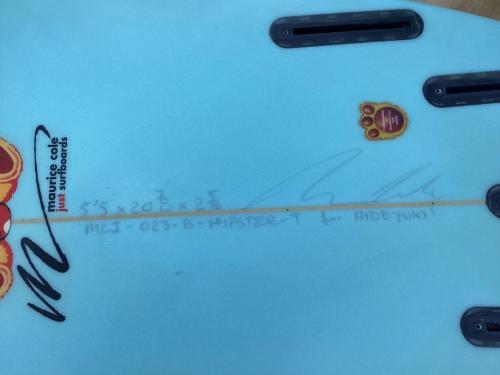 MAURICE COLE ショートボード 5'5"/20 7/8"×2 5/16 ブルー @ HIPSTER-T 5フィンタイプ ムーンテール