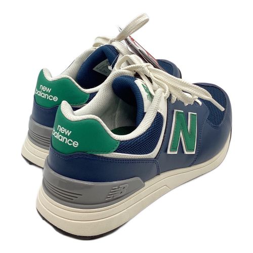 NEW BALANCE (ニューバランス) ゴルフシューズ メンズ SIZE 25cm ネイビー×グリーン スパイクレスゴルフシューズ 574 v3 SL L3 UGS574L3