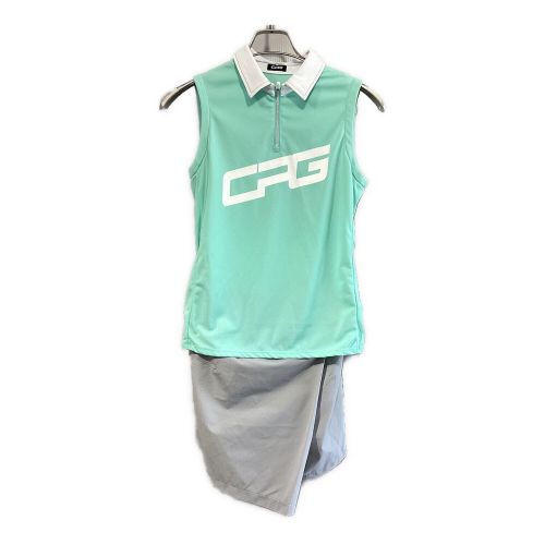 CPG GOLF (シーピージー ゴルフ) ゴルフウェア(トップス) レディース SIZE 2(L) スカイブルー×グレー バイカラーワンピース ワンピース 1107-22108