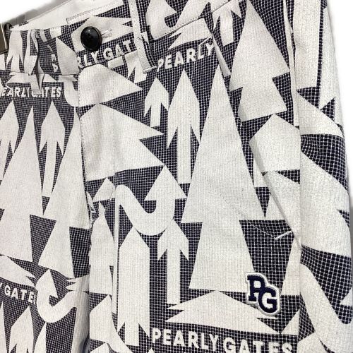 PEARLY GATES (パーリーゲイツ) ゴルフウェア(パンツ) レディース SIZE M ホワイト×グレー 2022年モデル ＠ 055-2131508