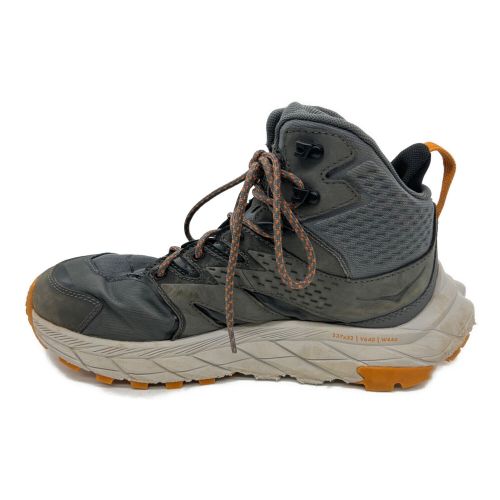 HOKAONEONE (ホカオネオネ) トレッキングシューズ メンズ SIZE 25.5cm グレー×オレンジ ハイカット(ソフトソール) GORE-TEX アナカパミッドGTX 1122018