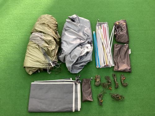 TENT FACTORY (テントファクトリー) ツールームテント TF-4STU2-N フォーシーズン トンネル 2ルームテント 435×255×190cm 2～3人用