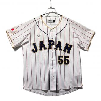 MIZUNO (ミズノ) 応援グッズ Sサイズ ホワイト WBC2023 刺繍タイプ ＠ 侍ジャパン ユニフォーム 村上宗隆【55】 レプリカ