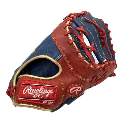 RAWLINGS (ローリングス) 軟式グローブ ハイパーテック R2G ファーストミット GR9FHTC3ACD レッド×ネイビー